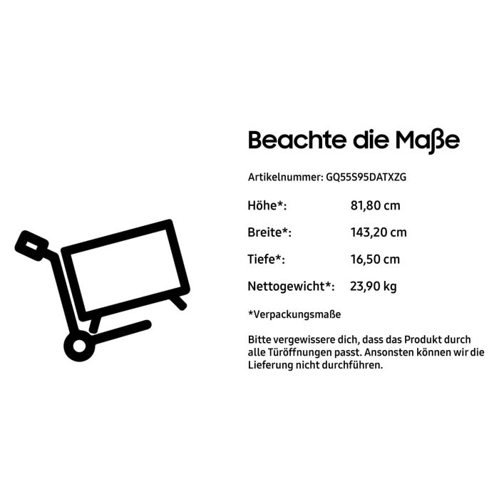 Samsung GQ55S95DAT Televisor 55" OLED 4K Ultra HD Smart TV (100 Hz, HDR10+, Tizen, WiFi, Bluetooth, Negro Grafito) 6 Samsung GQ55S95DAT Televisor 55" OLED 4K Ultra HD Smart TV (100 Hz, HDR10+, Tizen, WiFi, Bluetooth, Negro Grafito) 6