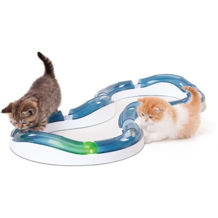 Catit 50736 Juguete para gatos Senses 2.0 Super Roller Circuit - Circuito de juego con pelota 1