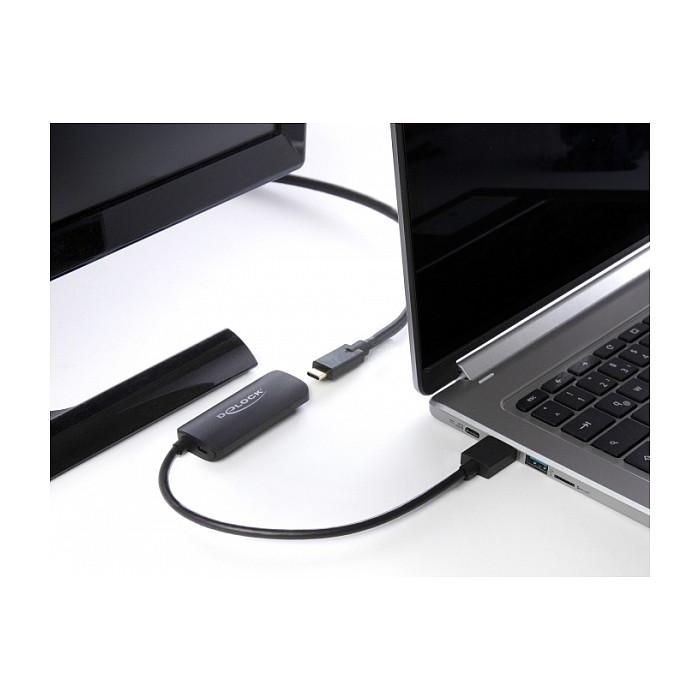 Delock Adaptador HDMI Macho a USB Type-C Hembra (DP Alt Mode) 8K@30Hz HDR10, HDMI-A a USB-C, 0.18m, LT6711GX 1