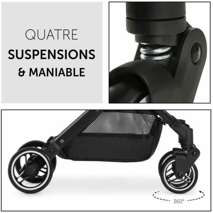HAUCK HAU4007923160176 Cochecito compacto Travel N Care - 4 ruedas - Plegado con una mano - Verde oliva 3
