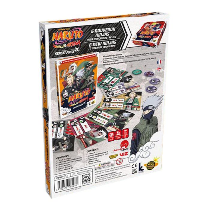 Naruto Juego de Mesa Ninja Arena Sensei Expansión 6 Sensei (Tsunade, Jiraya, Orochimaru, Kakashi, Gaï, 3er Hokage) 1