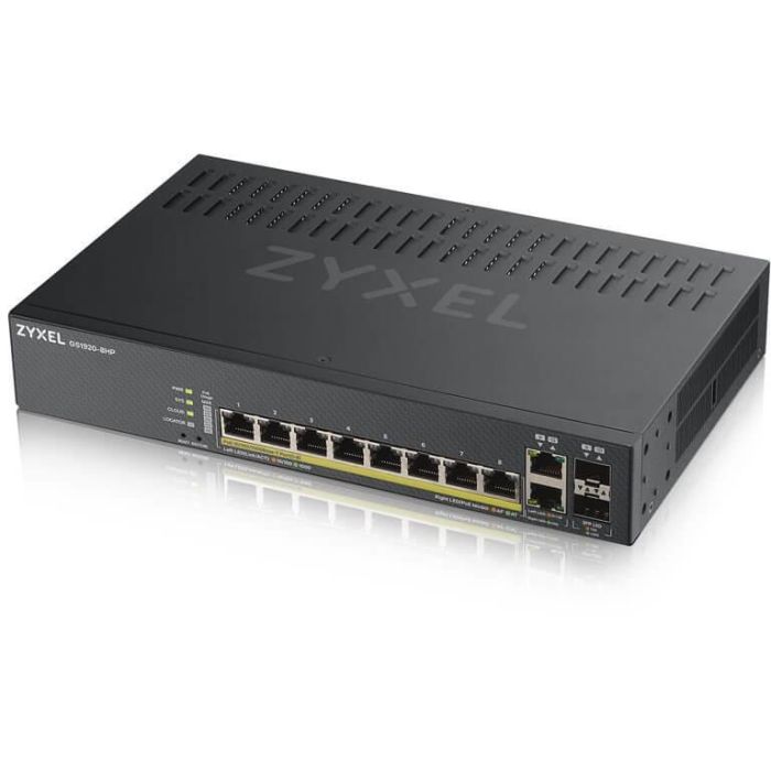 Zyxel GS1920-8HPV2 Switch Gestionado Gigabit Ethernet PoE 8 Puertos Negro 3