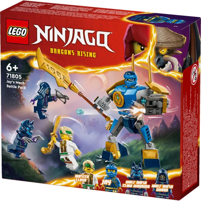 LEGO 71805 Pack de Combate: Meca de Jay Ninjago | Juguete de Construcción con Meca Articulado, Espada y Cañones, 4 Minifiguras 8 LEGO 71805 Pack de Combate: Meca de Jay Ninjago | Juguete de Construcción con Meca Articulado, Espada y Cañones, 4 Minifiguras 8