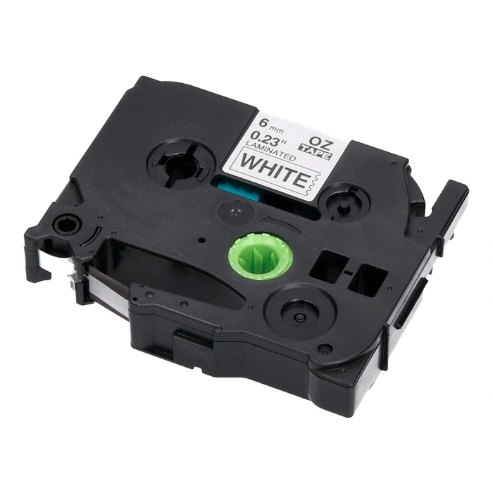 Q-connect Cinta TZE-211 Blanco-Negro 6mm Longitud 8 mt Compatible Brother 5