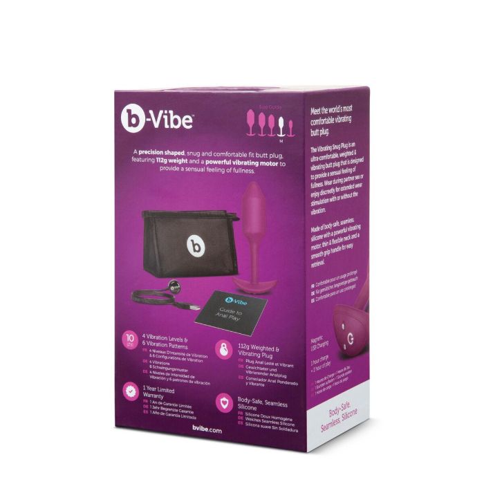 Plug Anal B-Vibe Vibrating Morado 2