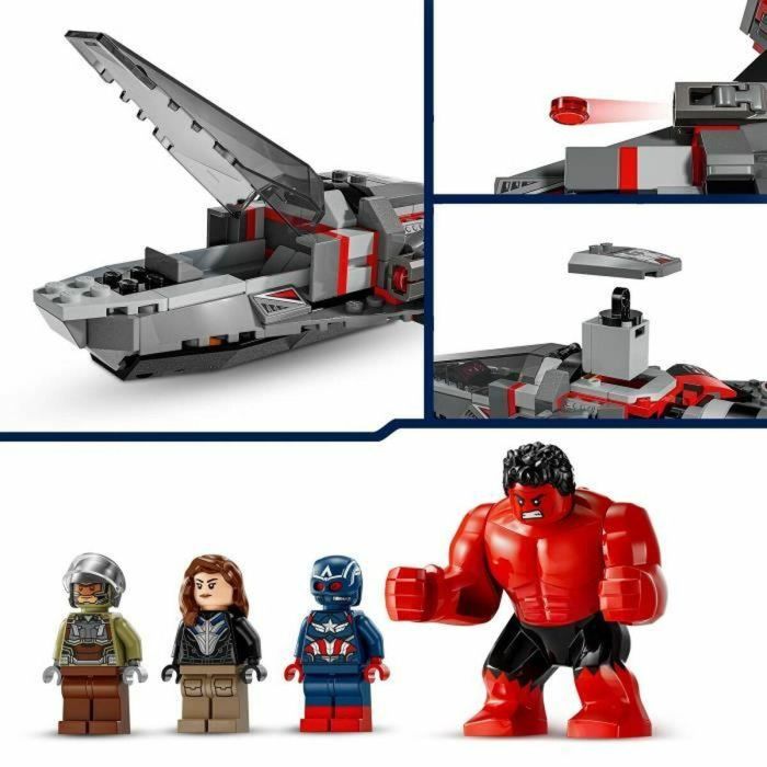 Lego Marvel 76292 Capitán América vs Hulk Rojo - Avión de Combate para Construir 4 Lego Marvel 76292 Capitán América vs Hulk Rojo - Avión de Combate para Construir 4