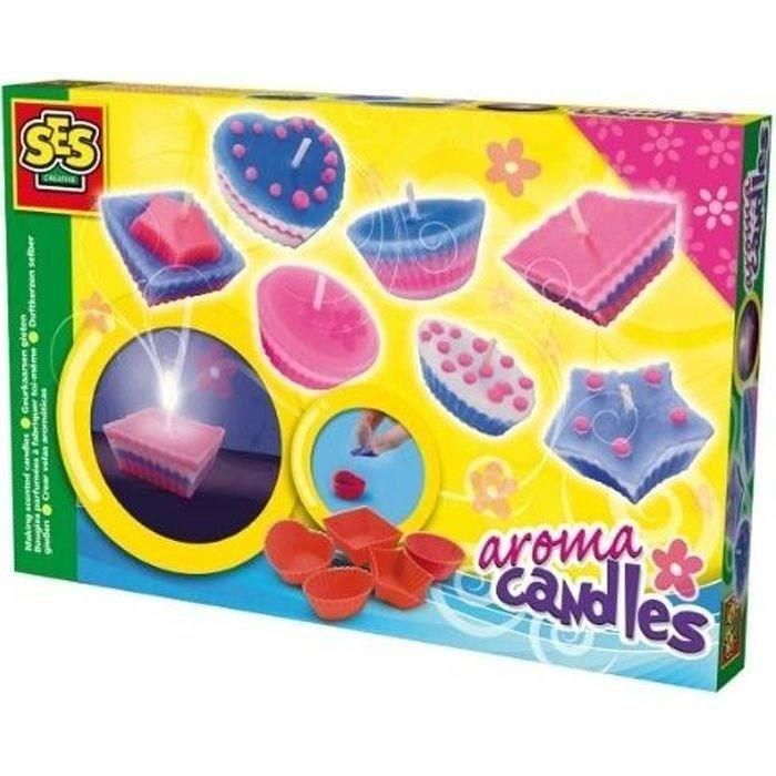 Ses Creative Kit de Manualidades para Crear Velas Perfumadas DIY - Set Completo con Cera, Moldes, Mechas y Posibilidad de Varios Colores Ses Creative Kit de Manualidades para Crear Velas Perfumadas DIY - Set Completo con Cera, Moldes, Mechas y Posibilidad de Varios Colores