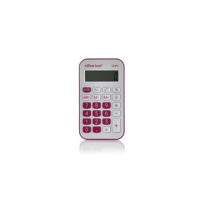 Calculadora De Bolsillo Office Box 8 Digitos Fucsia