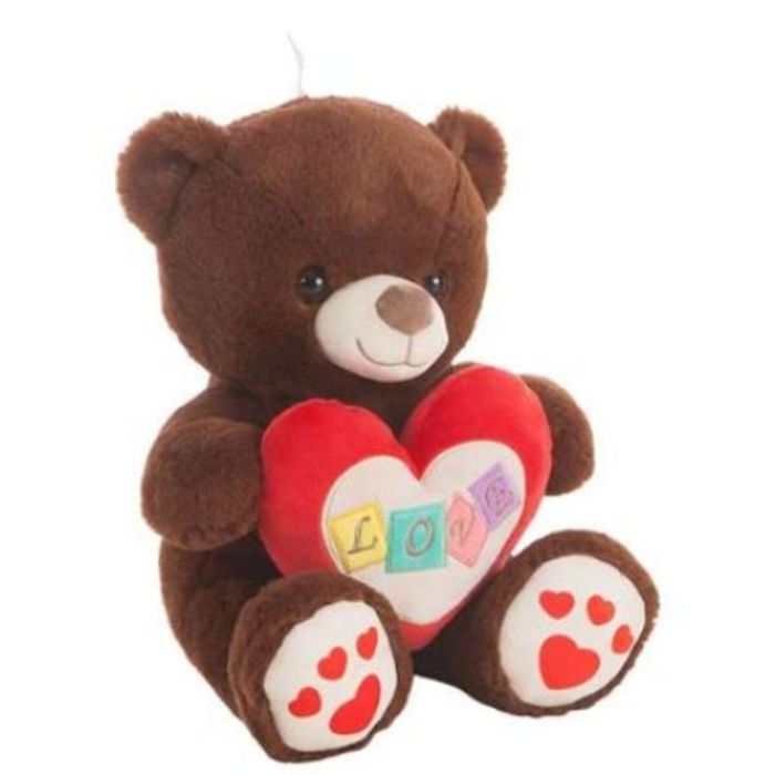 Creaciones Llopis Oso de Peluche Cuadri Love 48cm para +3 años Creaciones Llopis Oso de Peluche Cuadri Love 48cm para +3 años