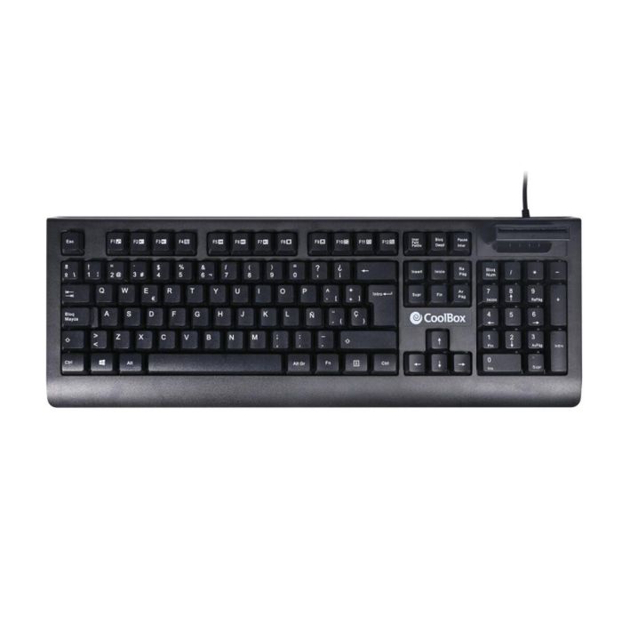 CoolBox COO-TEC04DNI Teclado USB QWERTY Español Completo de Membrana para Oficina Negro 16 CoolBox COO-TEC04DNI Teclado USB QWERTY Español Completo de Membrana para Oficina Negro 16