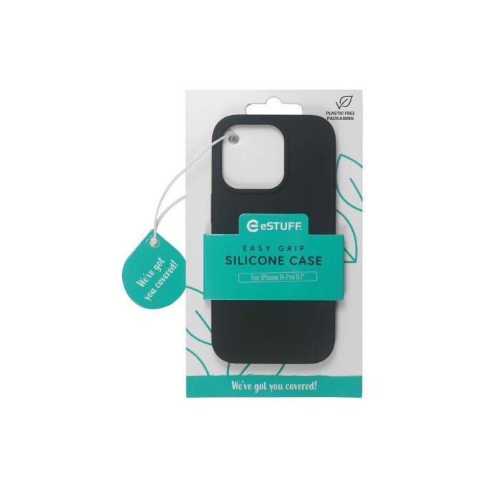 eSTUFF iPhone 14 Pro MADRID Silicone Cover - Black 1 eSTUFF iPhone 14 Pro MADRID Silicone Cover - Black 1