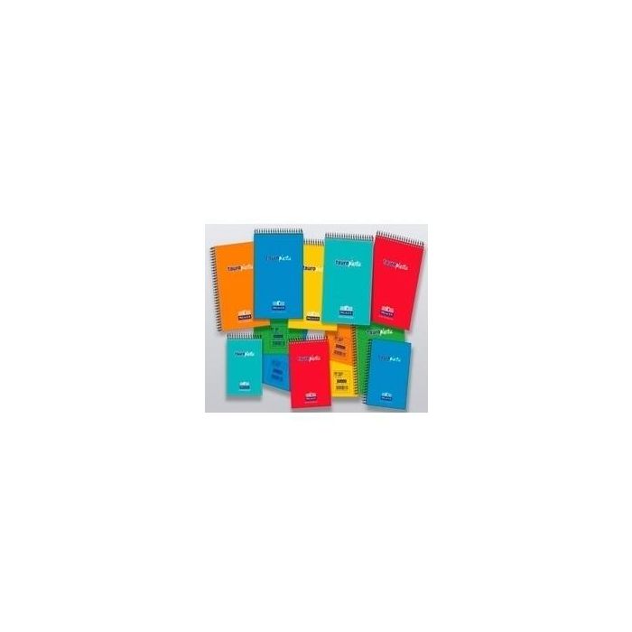 Zorrilla Bloc de Bolsillo Tauroplastic Premier 80H 90 gr Cuadros Natural Colores Surtidos (20 Unidades) (20 Unidades)