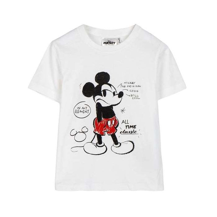 Camiseta corta single jersey mickey 3 años Camiseta corta single jersey mickey 3 años