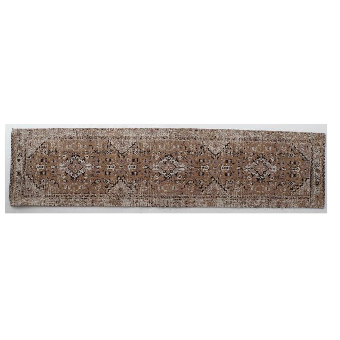 Alfombra Arabe DKD Home Decor Marron Blanco 240 x 1 x 60 cm