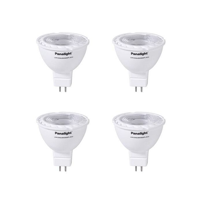 Panasonic-Panalight LDR12V6L40WG52EPL-ECO Lámpara LED Dicroica GU5.3 5W 4000K Pack de 4 Panasonic-Panalight LDR12V6L40WG52EPL-ECO Lámpara LED Dicroica GU5.3 5W 4000K Pack de 4