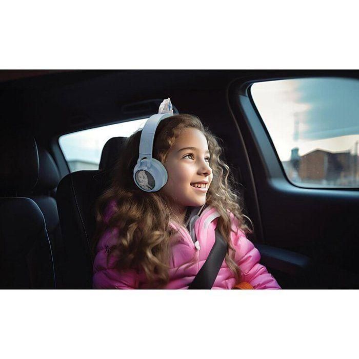 Auriculares plegables con luz Bluetooth y cable con diseño de tiara del universo Frozen con limitación de 3 Auriculares plegables con luz Bluetooth y cable con diseño de tiara del universo Frozen con limitación de 3