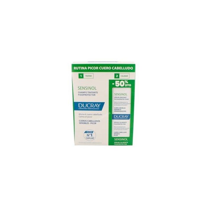 Ducray Kit Sensinol Champú 200ml + Sérum 50% Dto Du**