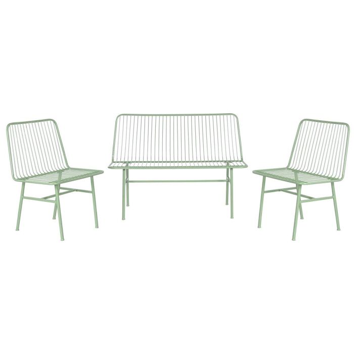 Sofa Terraza Y Jardin DKD Home Decor Verde Menta 53 x 83 x 115 cm Set de 4 1