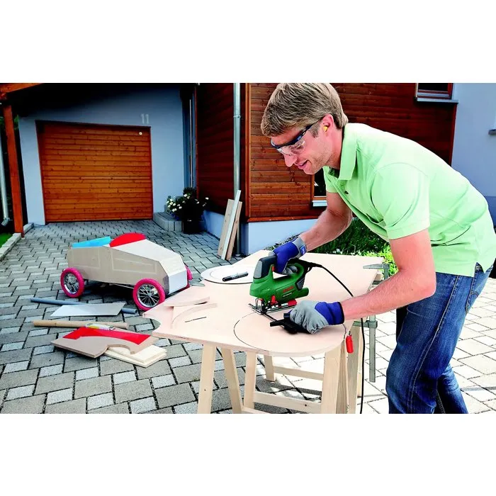 Bosch Sierra de Calar PST 900 PEL, 620W, 3100 rpm, con Juego de 10 Hojas de Sierra y Estuche de Transporte