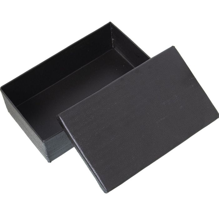 Juego de Cajas Decorativas Alexandra House Living Gris Metal 28 x 18 x 8 cm 23 x 7 x 14 cm 2 Piezas 4