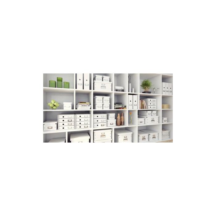 Caja Almacenamiento Leitz Click&Store Wow Carton Reciclado Color Blanco 281x200x369 mm 17