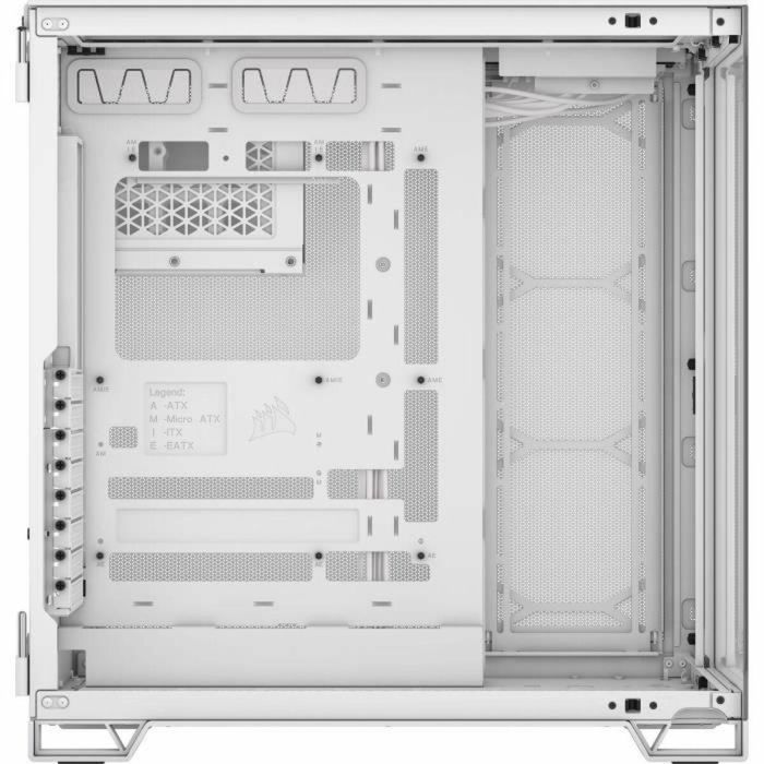 Corsair COR0840006664703 Caja PC 6500X Media Torre de Vidrio Templado con Doble Cámara - Blanco 1 Corsair COR0840006664703 Caja PC 6500X Media Torre de Vidrio Templado con Doble Cámara - Blanco 1
