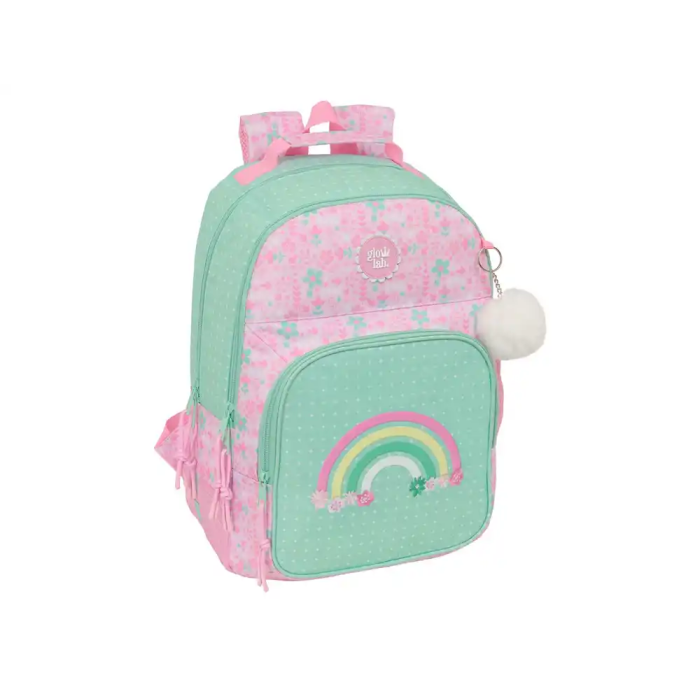 Mochila Escolar Glow Lab Amazing Verde Rosa 32 x 42 x 15 cm 0 Mochila Escolar Glow Lab Amazing Verde Rosa 32 x 42 x 15 cm 0