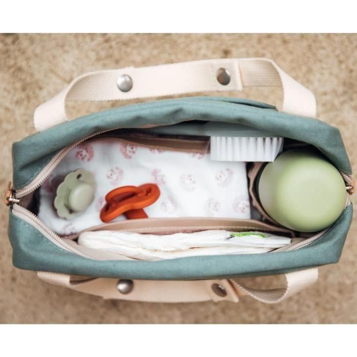 Organizador para cochecito Mini Paris - BEABA - 940337 - Verde salvia 2 Organizador para cochecito Mini Paris - BEABA - 940337 - Verde salvia 2