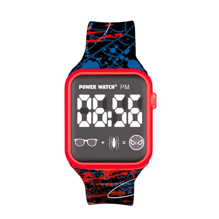 Lexibook Reloj Digital LED Spider-Man DMW060SP Marvel para Niños +3 Años 2