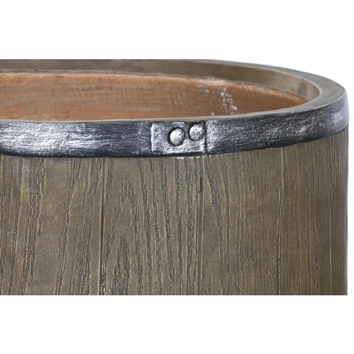 Macetero Cottage DKD Home Decor Marron 47 x 61 x 47 cm Set de 3 1