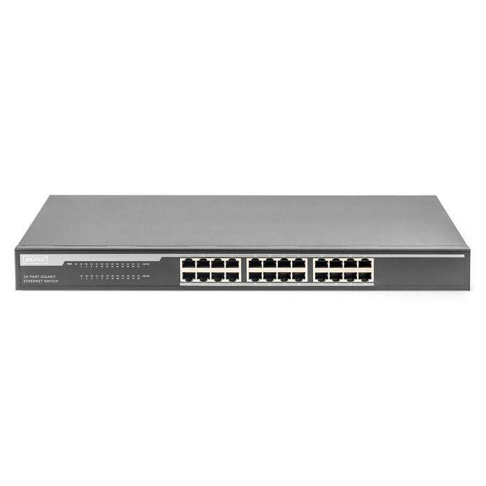 Digitus 24-Port Gigabit Desktop Switch 24-port 10/100/1000Base-T incl. Rack Mount Kit 2 Digitus 24-Port Gigabit Desktop Switch 24-port 10/100/1000Base-T incl. Rack Mount Kit 2