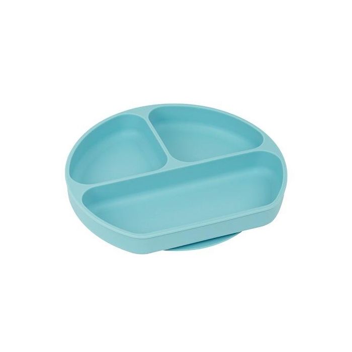 Safta Plato de Silicona con Ventosa 'Bear' Azul - 3 Compartimentos, Libre de BPA, Apto Lavavajillas y Microondas Safta Plato de Silicona con Ventosa 'Bear' Azul - 3 Compartimentos, Libre de BPA, Apto Lavavajillas y Microondas