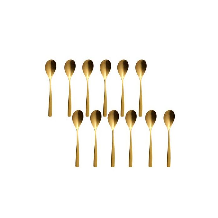 Sinxelo Satin Oro Cuchara Cafe 140 Mm (12 Unidades) 2 Sinxelo Satin Oro Cuchara Cafe 140 Mm (12 Unidades) 2