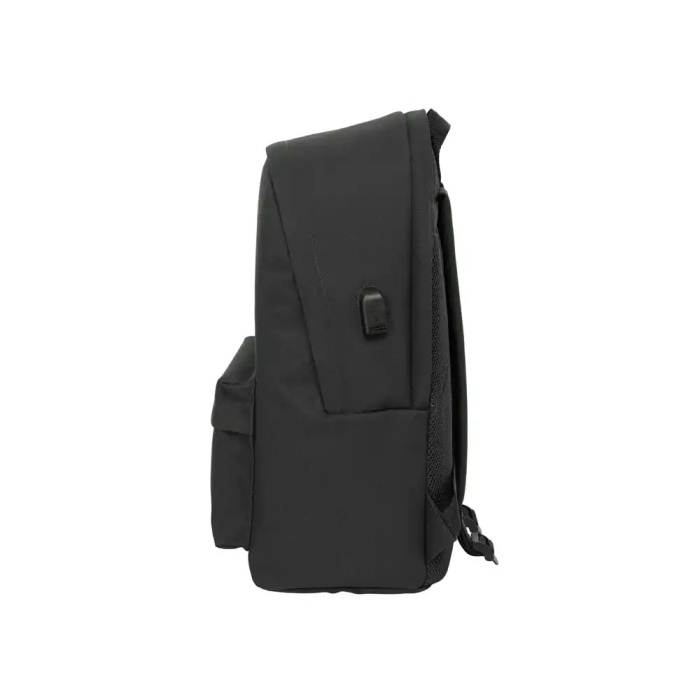 El Ganso Mochila Doble para Portátil 15,6" + USB Basics Black 31x44x18 cm 2