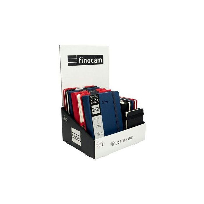 Agenda Anual (2026) Finocam Minimal Textura Surtido Expositor De 12