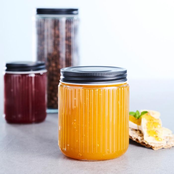 Day Bote de Vidrio con Tapa Rosca, 500 ml 1 Day Bote de Vidrio con Tapa Rosca, 500 ml 1