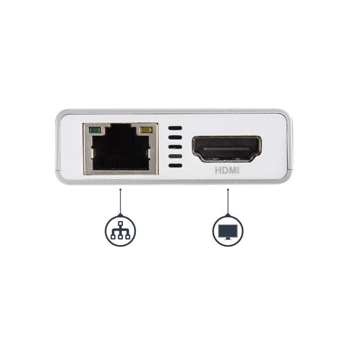 Hub USB Startech DKT30CHPDW Blanco 60 W 2 Hub USB Startech DKT30CHPDW Blanco 60 W 2