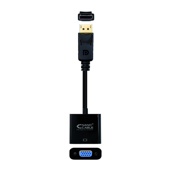 Nano Cable 10.16.0602 Conversor DisplayPort Macho - VGA Hembra 15cm Negro 2