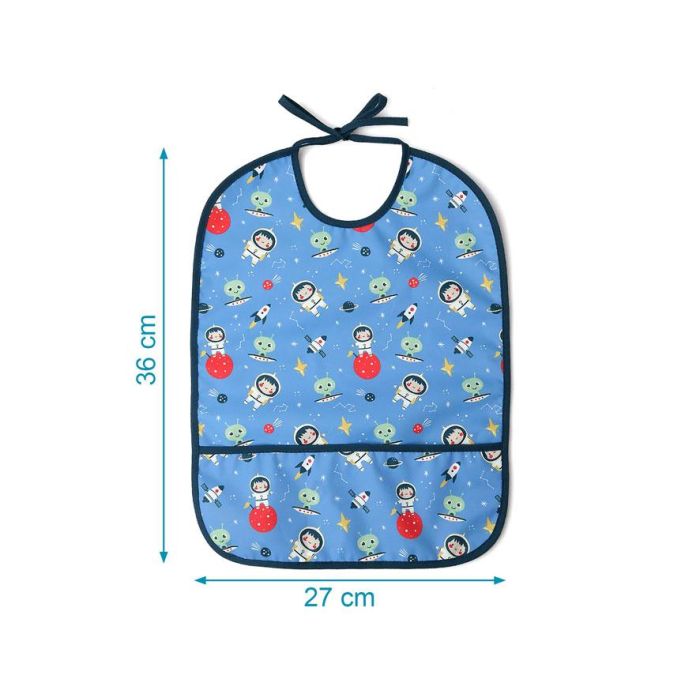 KioKids Vuelta al cole Babero Impermeable Azul +4 meses 2 KioKids Vuelta al cole Babero Impermeable Azul +4 meses 2