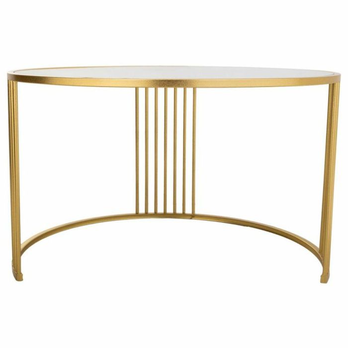 Mesa de Centro Alexandra House Living Oro Hierro Espejo Madera MDF 80 x 48 x 80 cm 6