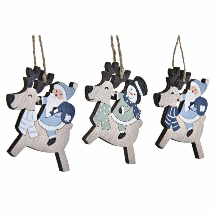 Decoracion Colgante Navidad Moderna DKD Home Decor Verde Azul 8 x 1.5 x 21 cm Set de 3 3 Decoracion Colgante Navidad Moderna DKD Home Decor Verde Azul 8 x 1.5 x 21 cm Set de 3 3