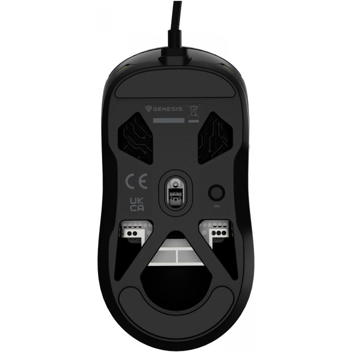 GENESIS Krypton 660 Ratón Gaming Óptico 12000 DPI 49g Ultraligero USB Cable Paracord Mano Derecha Interruptores Huano 90M Clics 2 GENESIS Krypton 660 Ratón Gaming Óptico 12000 DPI 49g Ultraligero USB Cable Paracord Mano Derecha Interruptores Huano 90M Clics 2