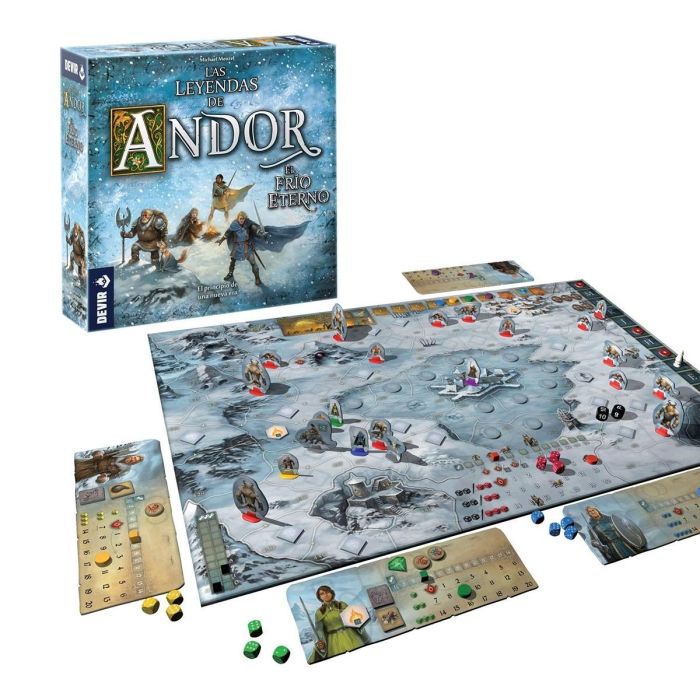 Devir Juego de Mesa Las Leyendas de Andor: Frío Eterno - Juego de Estrategia Cooperativo para 2-4 Jugadores, 70 Minutos, +10 Años 2