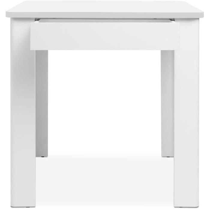 Mesa OSLO - Rectangular - 4 personas - 80 x 77 x 80 cm - Blanca 3 Mesa OSLO - Rectangular - 4 personas - 80 x 77 x 80 cm - Blanca 3