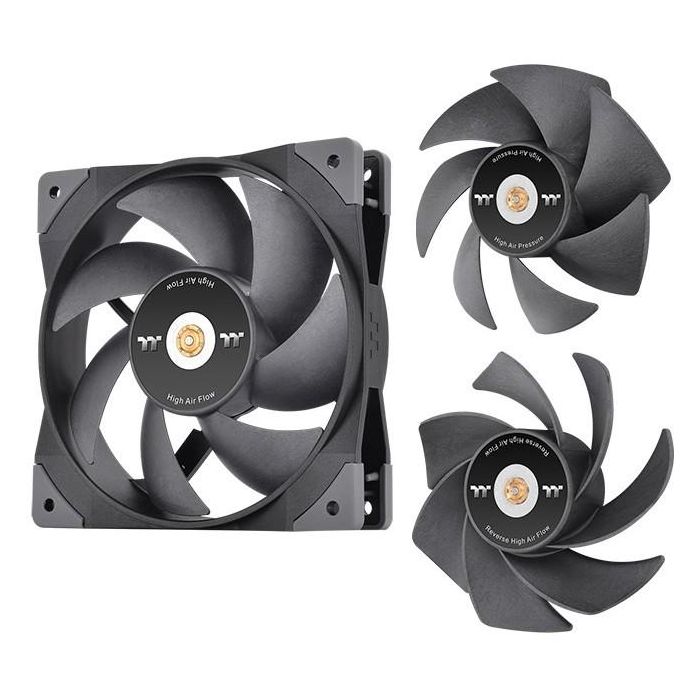 120mm Thermaltake GT12 PC Cooling Fan TT Premium Edition Black - 1 Pack 0 120mm Thermaltake GT12 PC Cooling Fan TT Premium Edition Black - 1 Pack 0
