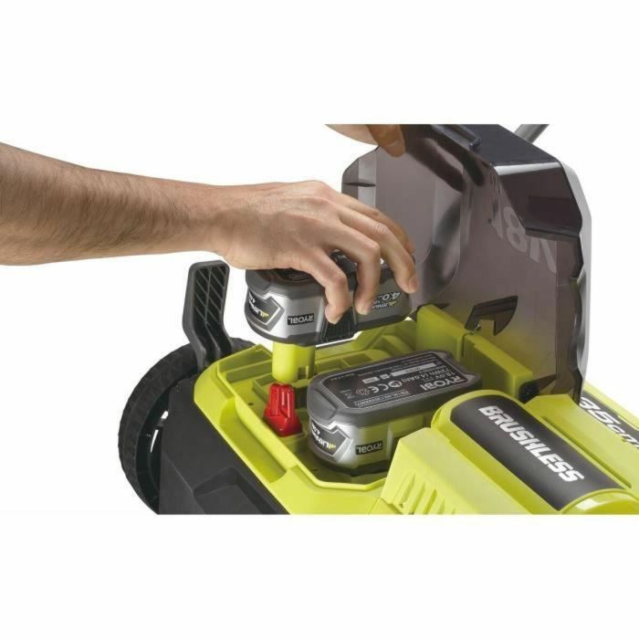 Escarificador/aireador - RYOBI - Brushless - Ø 35 cm - 2 en 1 - Contenedor flexible de 55 L - 2 baterías de 36V (18V ONE+) 4 Ah + 1 cargador 4