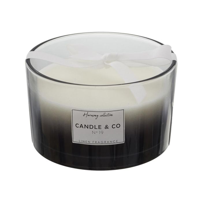 Home Deco Factory Vela Perfumada 3 Mechas Aroma Lino Fresco 13x8 cm