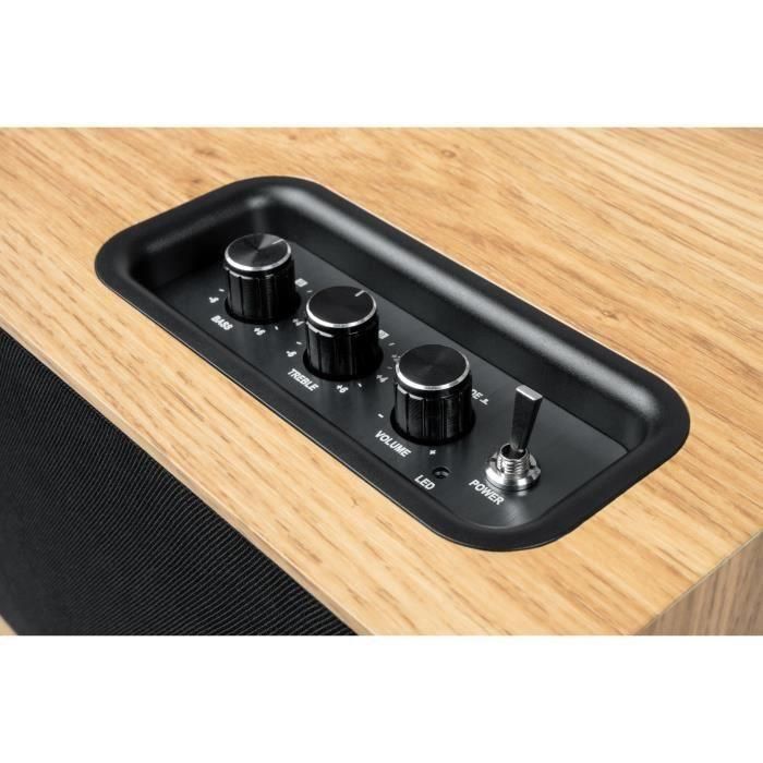 Thomson WS702 Altavoz Inalámbrico Bluetooth 150W Madera, con conexiones RCA, USB, AUX-IN y entrada de audio para TV 3