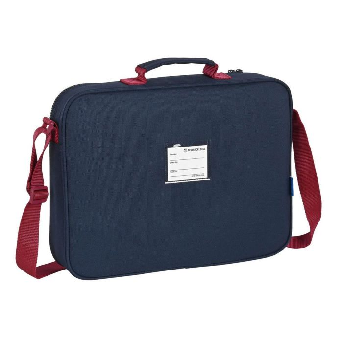 Cartera Escolar F.C. Barcelona Corporativa Azul Granate (38 x 28 x 6 cm) 1