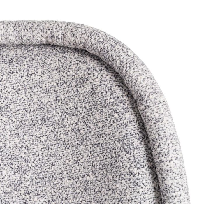 Silla Jaspeado Gris-Blanco Tejido-Metal 56 X 56 X 78 cm